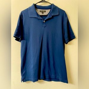 Banana Republic Navy Blue Luxury Touch Polo Shirt Size Large